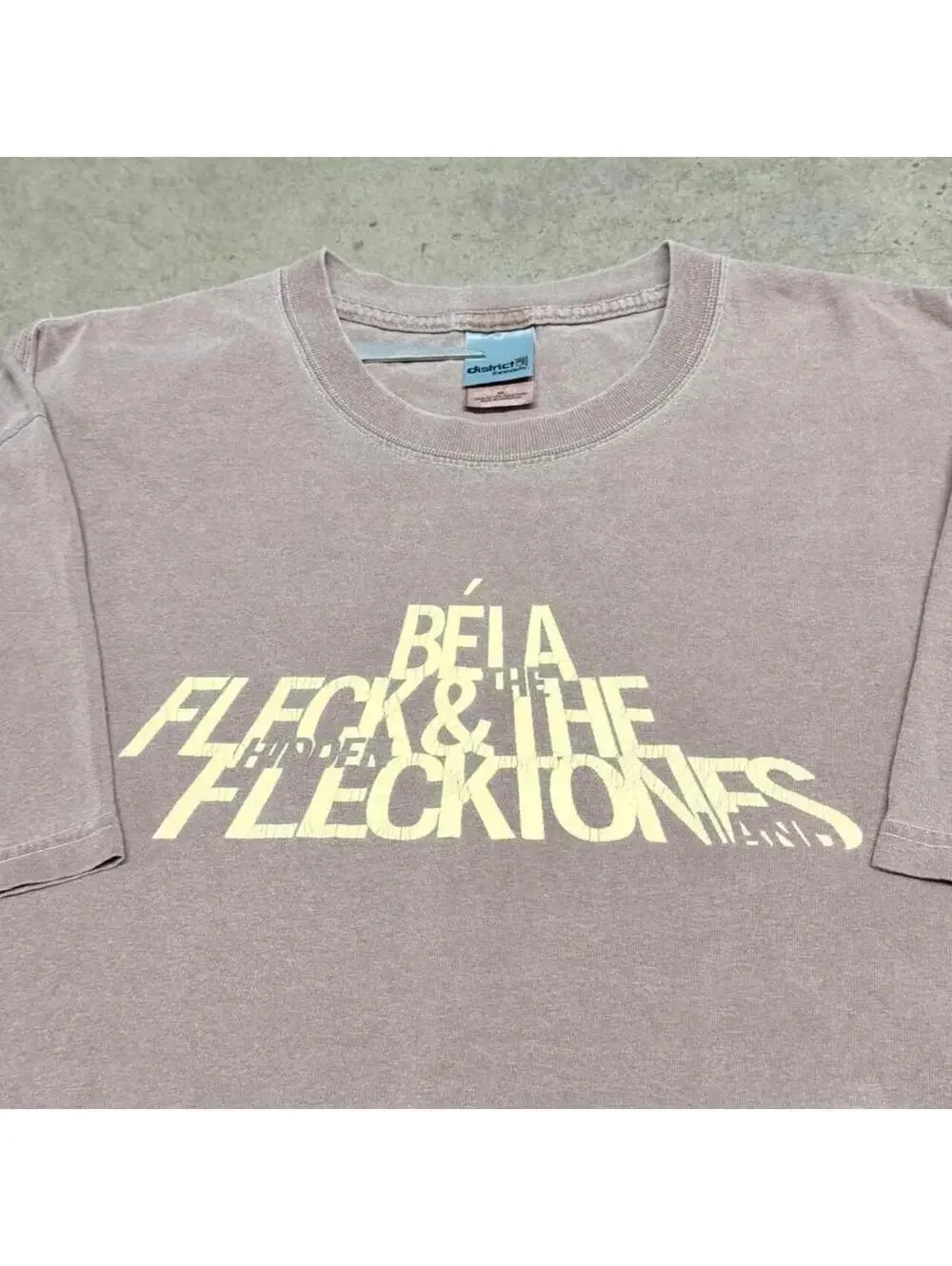 Vintage Bela Fleck And The Flecktones T-Shirt Mens XL Brown Jazz Band Tour 90s